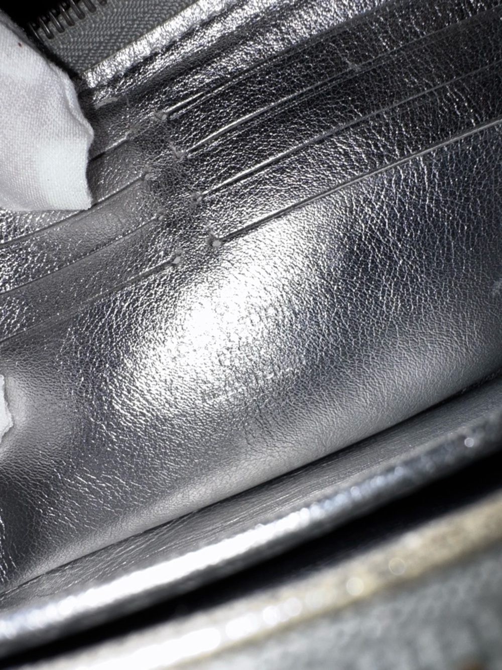 Louis Vuitton, authentic leather, Continental wallet, silver vintage 2007! - Picture 10 of 17